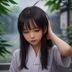 安全研究员林晓薇头像，短发女性，科技感背景，表情专注